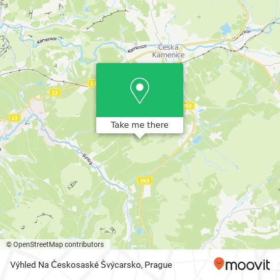 Výhled Na Českosaské Švýcarsko map