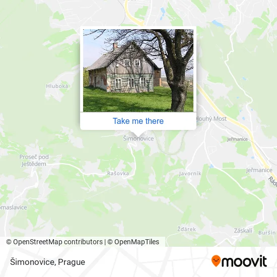 Карта Šimonovice