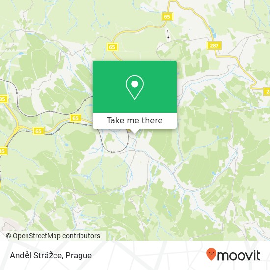 Anděl Strážce map