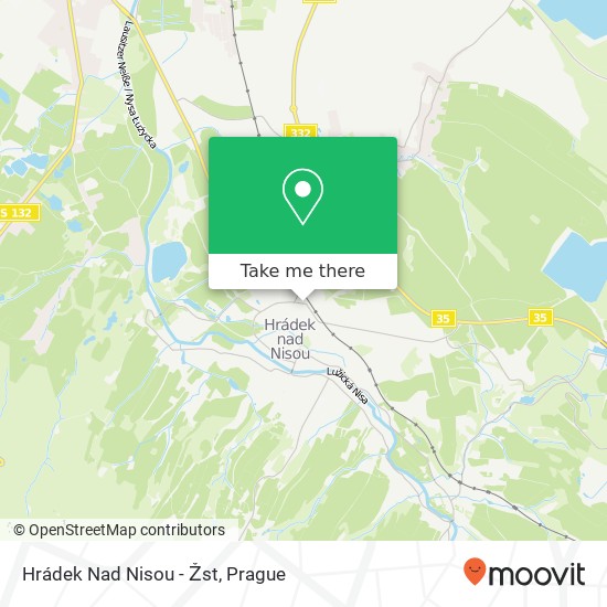 Hrádek Nad Nisou - Žst map