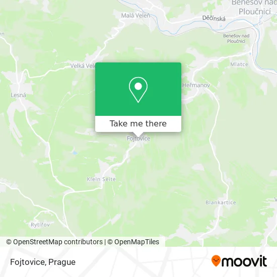 Карта Fojtovice