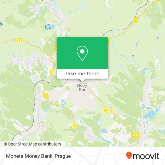 Moneta Money Bank map