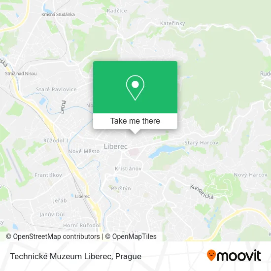 Карта Technické Muzeum Liberec
