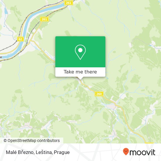 Malé Březno, Leština map