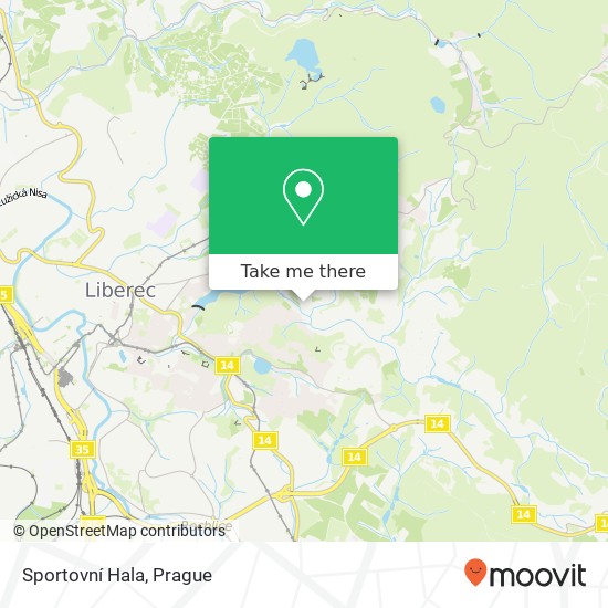 Sportovní Hala map