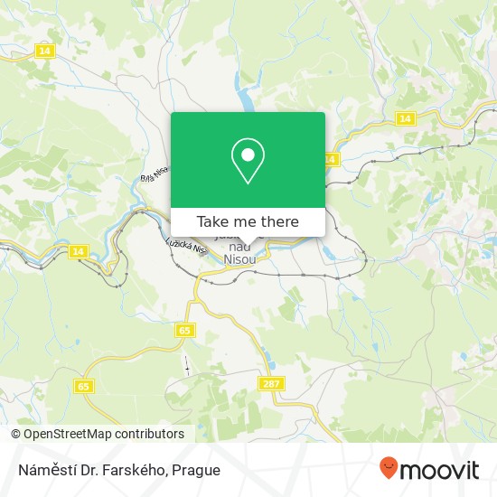 Náměstí Dr. Farského map