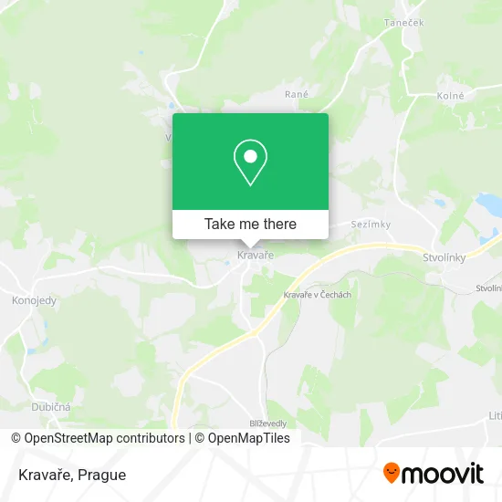 Карта Kravaře