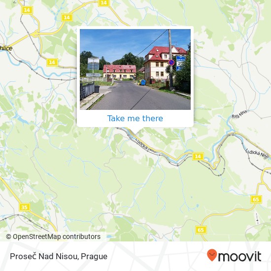 Proseč Nad Nisou map