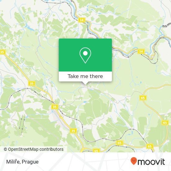 Milíře map