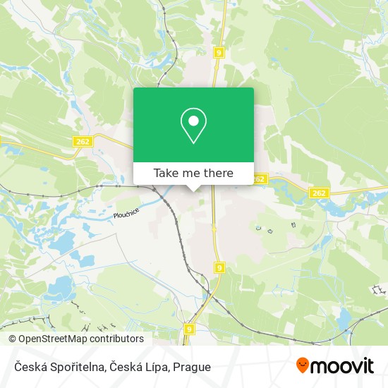 Česká Spořitelna, Česká Lípa map