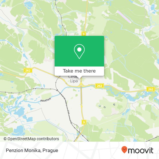 Penzion Monika map