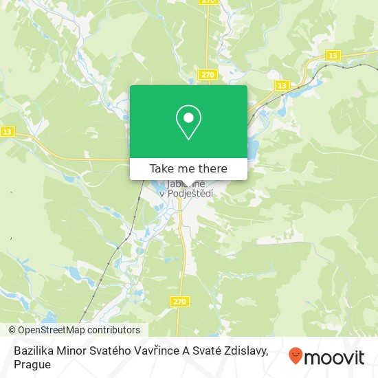 Bazilika Minor Svatého Vavřince A Svaté Zdislavy map