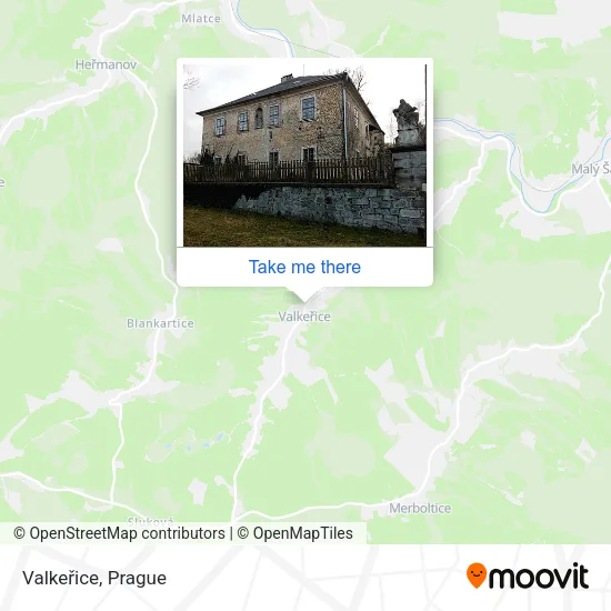 Карта Valkeřice