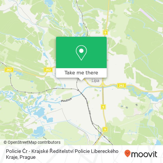 Policie Čr - Krajské Ředitelství Policie Libereckého Kraje map