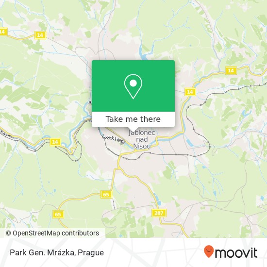 Park Gen. Mrázka map