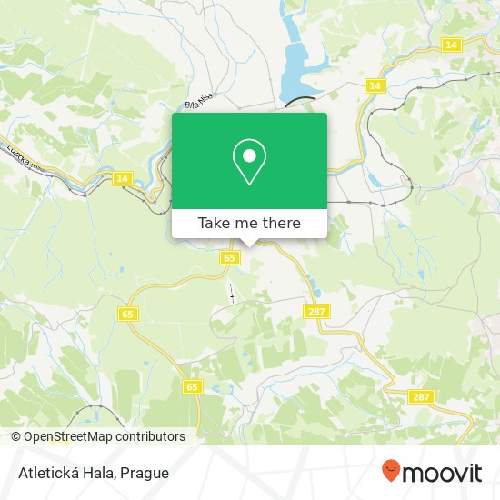 Atletická Hala map