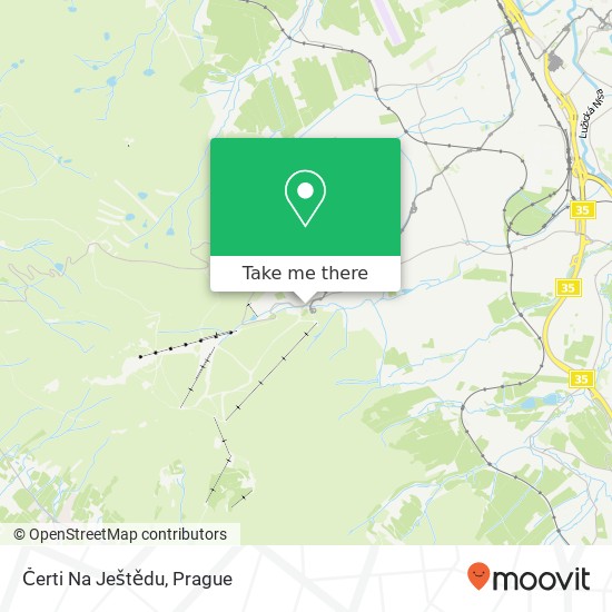 Čerti Na Ještědu map