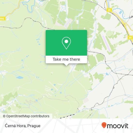 Černá Hora map