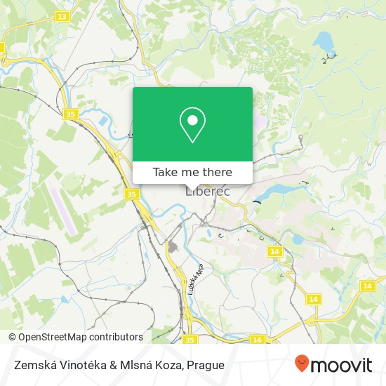 Карта Zemská Vinotéka & Mlsná Koza