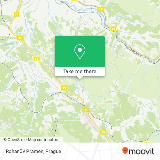 Rohanův Pramen map