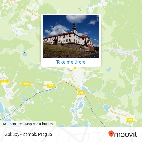 Zákupy - Zámek map