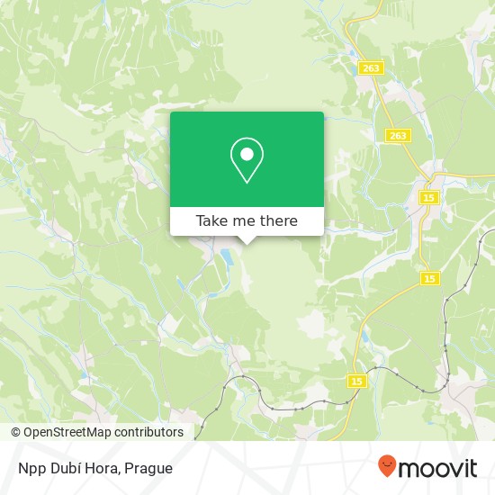 Npp Dubí Hora map