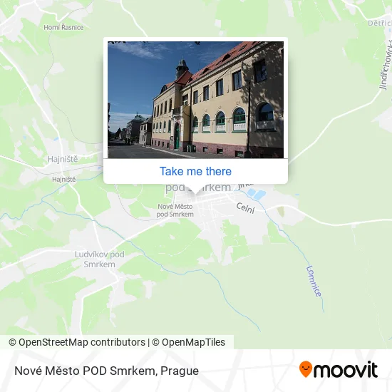 Карта Nové Město POD Smrkem