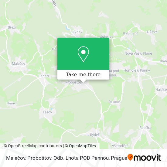 Malečov, Proboštov, Odb. Lhota POD Pannou map