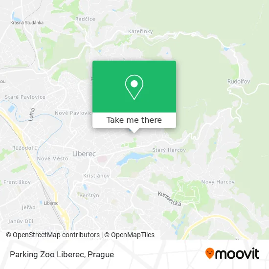 Карта Parking Zoo Liberec