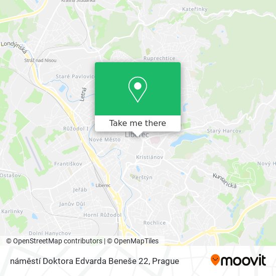 náměstí Doktora Edvarda Beneše 22 map