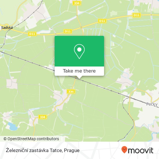 Železniční zastávka Tatce map