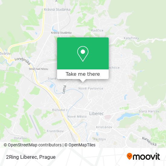 2Ring Liberec map