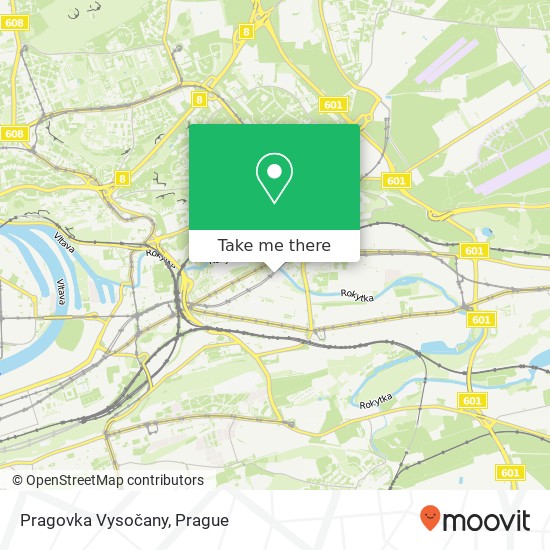 Карта Pragovka Vysočany