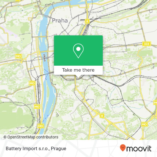 Battery Import s.r.o. map