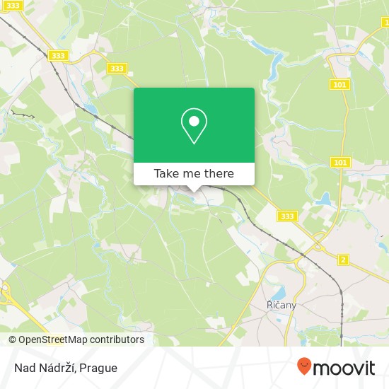 Nad Nádrží map