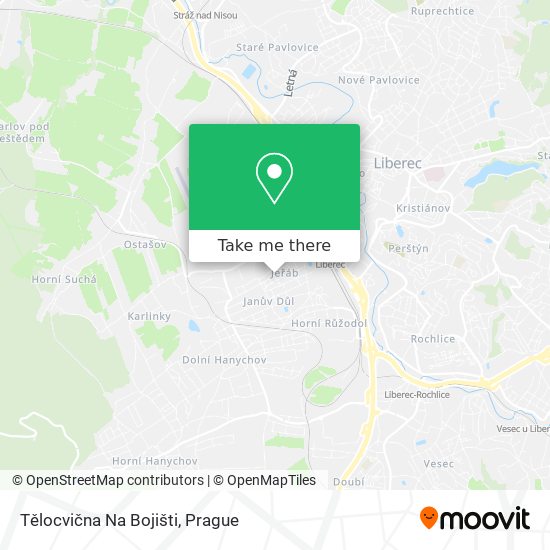 Tělocvična Na Bojišti map