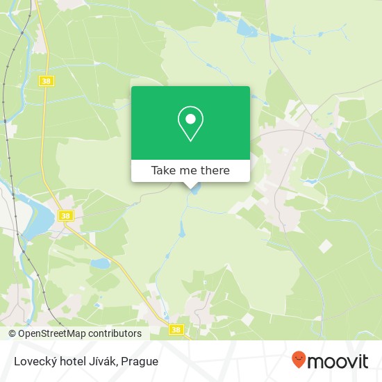 Lovecký hotel Jívák map