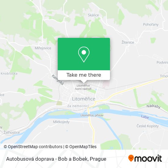 Autobusová doprava - Bob a Bobek map