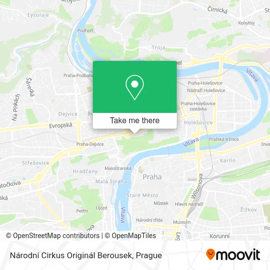 Карта Národní Cirkus Originál Berousek
