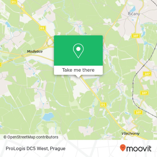 ProLogis DC5 West map