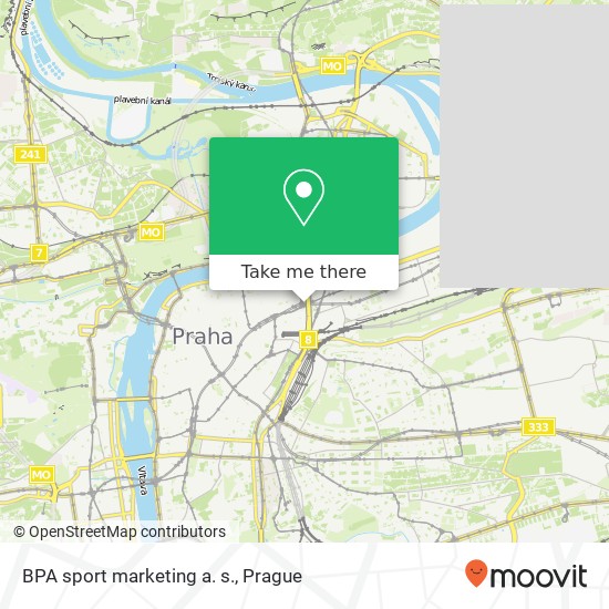 BPA sport marketing a. s. map