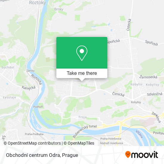 Obchodní centrum Odra map