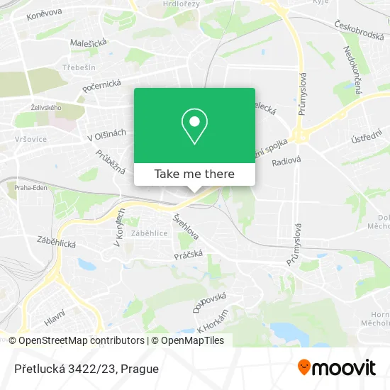 Карта Přetlucká 3422/23