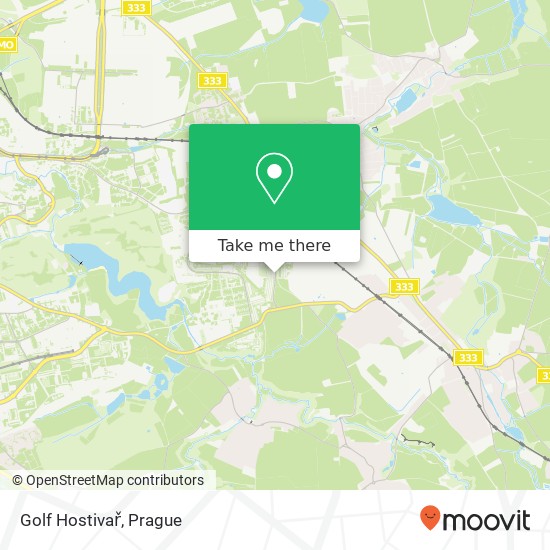 Golf Hostivař map