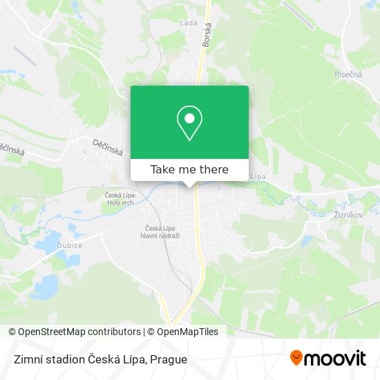 Zimní stadion Česká Lípa map