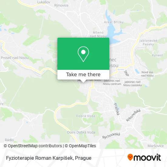 Карта Fyzioterapie Roman Karpíšek