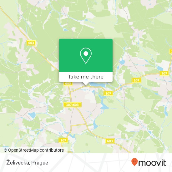 Želivecká map