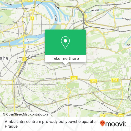 Ambulantni centrum pro vady pohyboveho aparatu map