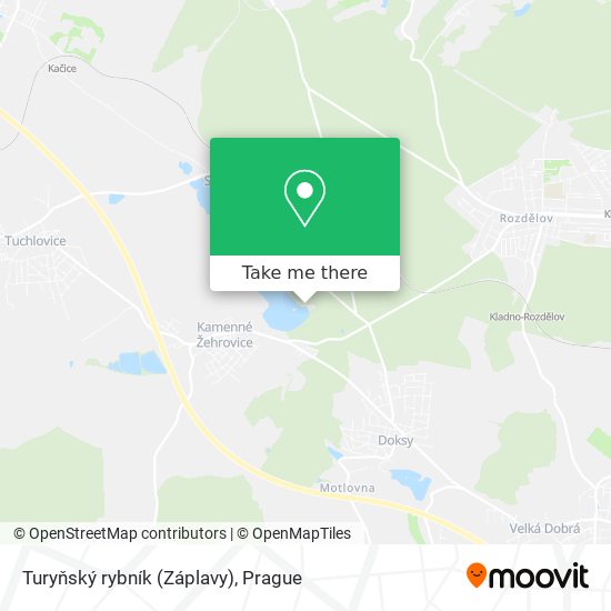 Turyňský rybník (Záplavy) map