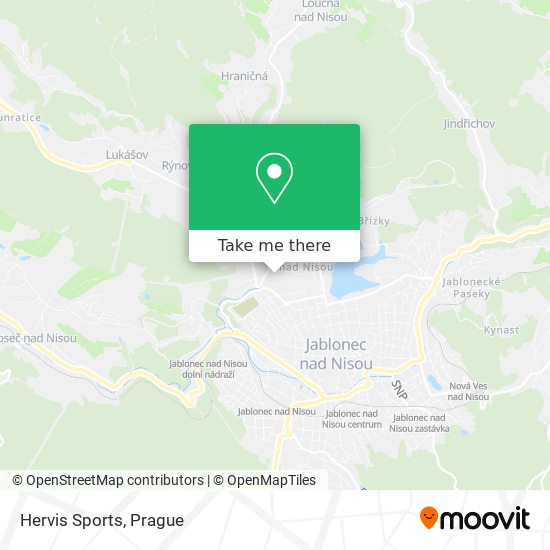 Hervis Sports map